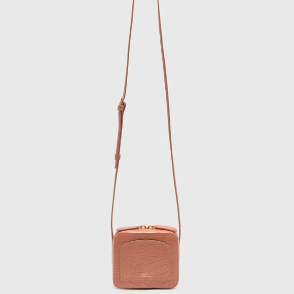 French designer A.P.C. Mini Louisette Leather Bag in Powder Pink BNWT + Dustbag - Picture 12 of 16